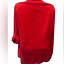 Rei Co-op REI Hiking Top Blouse Sz. XL Red Full Snap Chest Pockets Roll Tab Sleeve Stretch Photo 3