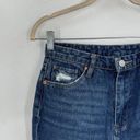 DKNY  Jean Women 27 Blue The Cooper Long Slim Straight Denim Distressed Slit Hem Photo 8