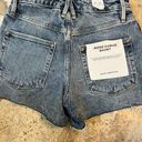 Good American  Good Curve High Rise Stretch Denim Cutoff Shorts size 00 Photo 1