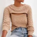 Anthropologie  Cable Knit Shrug Sweater Size XS Photo 0