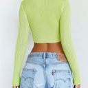 Mistress Rocks Tenderness Lime Ribbed Knit Top Photo 3