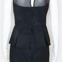 Bisou Bisou  black mesh sheer top peplum dress, women's size 4 Photo 1