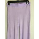 Jonathan Simkhai Celia Ribbed Knit Wide Leg Pants in Lavender SMALL NWT Photo 2