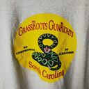 Roots 90s Vintage All Sport Grass  Guns Save Lives T Shirt Made In USA Snake Photo 15