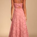 Lulus : Garden of Romance Floral Burnout Strapless Maxi Dress (size S) Photo 1