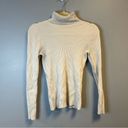 Everlane  Top Cream The Italian Merino Rib Turtleneck Knit Sz M EUC Photo 5