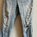 ZARA  The Cigarette in Sunrise Blue distressed frayed hem jeans Size 8 Photo 2