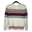 Talbots  Petites Sweater Size S Women's Cashmere Blend Long Sleeve Striped Top Photo 1