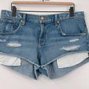 Ramy Brook  Christy Low-Rise Distressed Cut Off Denim Jean Shorts Photo 1