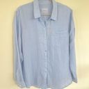 Rails  Ellis Gauze Button-Up Shirt Top X-Large blue Long Sleeve $169 Photo 12