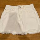 ZARA White Denim Mini Skirt Photo 0