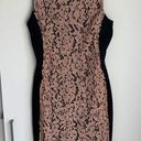 Weston Pink Black Lace Crewneck Bodycon Dress XS Photo 0