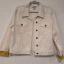 Talbots White Jean Jacket SZ M Photo 0