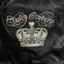 Juicy Couture Vintage Y2K  Black Velvet  Daydreamer Crown And Bows Large Purse Photo 1