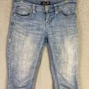 Seven7  Women's Size 4 Blue Denim Capri Jeans Low Rise Light Wash Photo 1