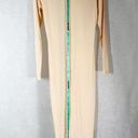 Mistress Rocks  Don’t Stop Beige Stretch Jersey High Neck Maxi Dress size Large Photo 3