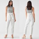 DL1961  Susie Paper Bag High Rise Pants Torino White Photo 2