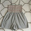 American Eagle  Outfitters smocked linen blend shorts romper Photo 0