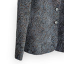 American Vintage Vintage Evan Picone Brown Blue Black Paisley Retro Blazer Coat M Photo 2