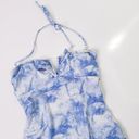 Victoria's Secret  Tie Dye Blue V-Neckline Cloud Swimsuit Photo 1