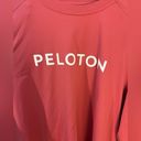 Peloton  Striving Long Sleeve shirt rose pink brick red workout top Photo 2