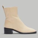 Everlane  The City Square Ankle Boots in Cream Leather 6 New Womens Booties Photo 0