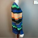 Quiksilver Quicksilver long cardigan sweater vintage colorful stripes women's size medium Photo 1