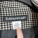 Houndstooth Savannah Women's Vintage Plus Size  Blazer - Size 22W - Preppy Twee Photo 3