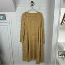 LuLaRoe  Yellow Heather Long Maxi Duster Cardigan Sweater Size M Photo 8