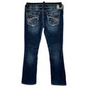 Silver Jeans Silver SZ W31 L31 Berkley Surplus Bootcut Jeans Distressed Embroidered Low-Rise Photo 4