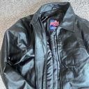 Black Oversized Leather Jacket Size M Photo 1