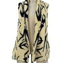 Rory Beca  Cream & Black Bird Print Sweater Knit Vest Size Small Photo 0