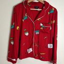 Kate Spade  red holiday soft and cozy Christmas print pajamas set size small Photo 0