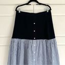 STAUD  Miley Skirt Blue Stripe, XL Photo 5