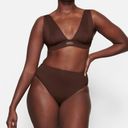 SKIMS Low plunge Cocoa large Swim Or Bandeau Photo 0