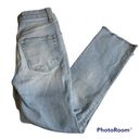 We The Free  Straight Leg Raw Hem High Waist Light Denim Jean 26 Spandex Cotton Photo 0