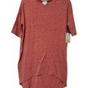 LuLaRoe  Heathered Red Irma Blouse Size XXS NWT #0987 Photo 0