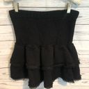 ZARA NWT  Heavy Mini Black Skirt Photo 1