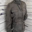 Black Rivet Green Military Utility Jacket Photo 5