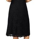 Fame and Partners  Mariposa Black Lace Strapless Midi Dress Size 2 Photo 1