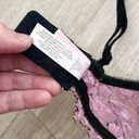 Victoria's Secret Victoria’s Secret Vintage Y2K Pink Black Bow Floral Lace Balconette Bustier Bra Photo 5