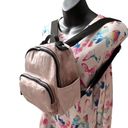 Madden Girl  Pale Pink Crushed Velvet Purse Backpack Silver Studs Detail Women’s Photo 4