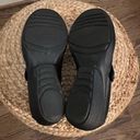 Dansko  Aimee Wedge Clogs Black Leather Slip On Size 7.5 -8 (38) Photo 5