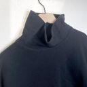 Tkees  Raw Edge Turtleneck Sweatshirt Cotton Terry Oversized Black Size 0/1 US 4 Photo 2