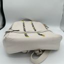 Henri Bendel  Soho Backpack with Novelty Strap Pebbled Leather Cream Photo 9