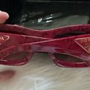 Prada NWT  PR13ZS 15D08S Etruscan Marble Red Cat Eye Women Sunglasses Photo 2