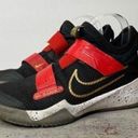 Nike  Black Red Gold Zoom Flight Basketball Shoes 6 size youth womens size 8 Photo 0