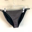 Topshop  | Gray Metallic Tanga Bikini Bottom Photo 26