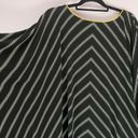 Susan Graver  QVC Liquid Knit Poncho 3X Black White Stripe Photo 6