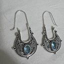 Vintage Blue Bohemian Dangle hoop earrings  Womens Jewelry vintage style Photo 9